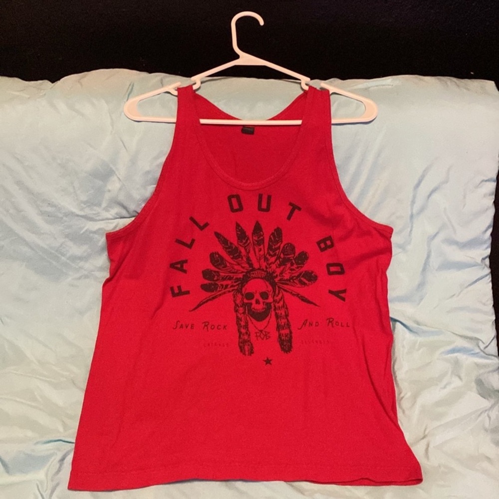 fall out boy save rock and roll your tank top